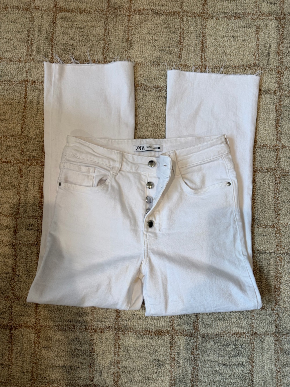 Zara White Jeans